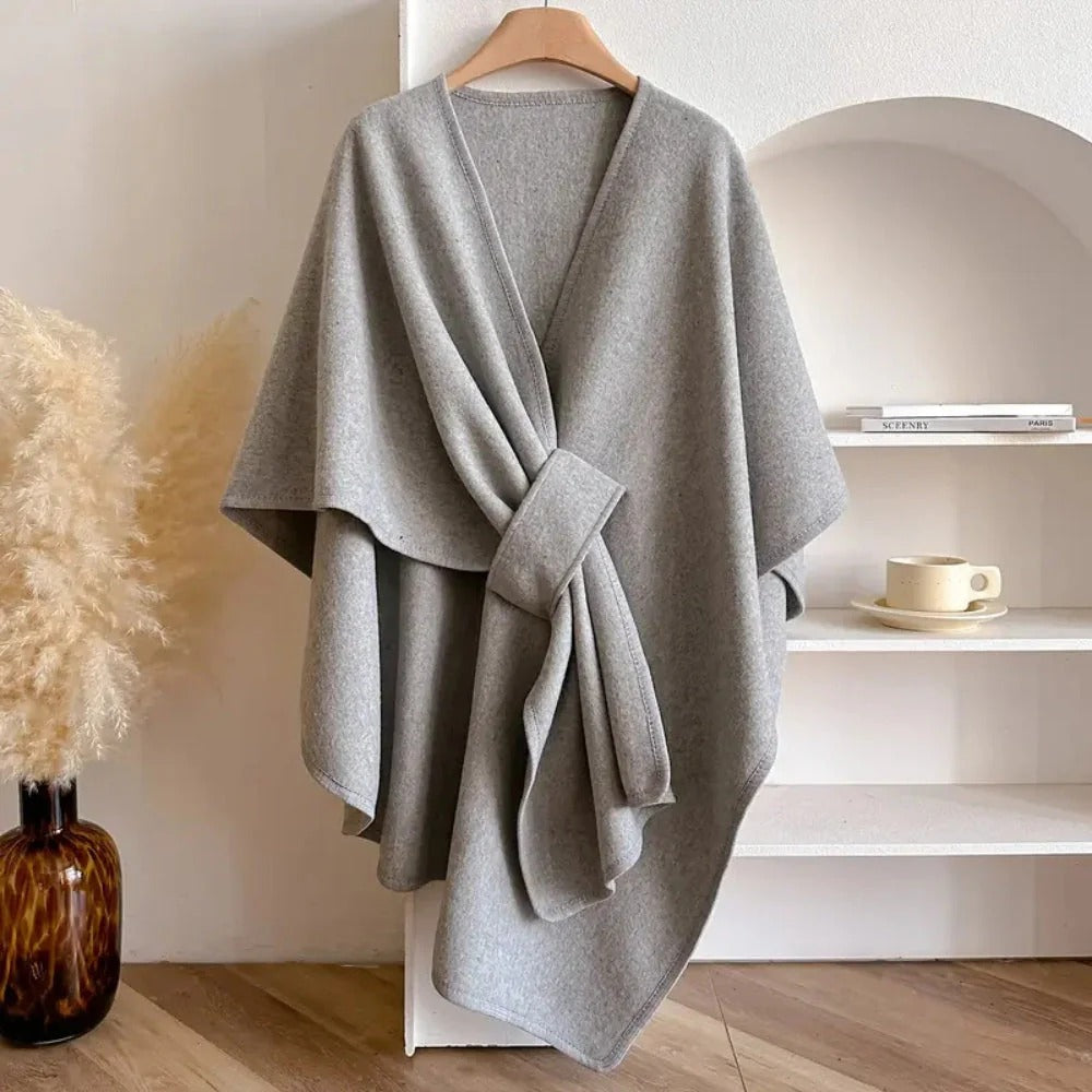 Long poncho scarf